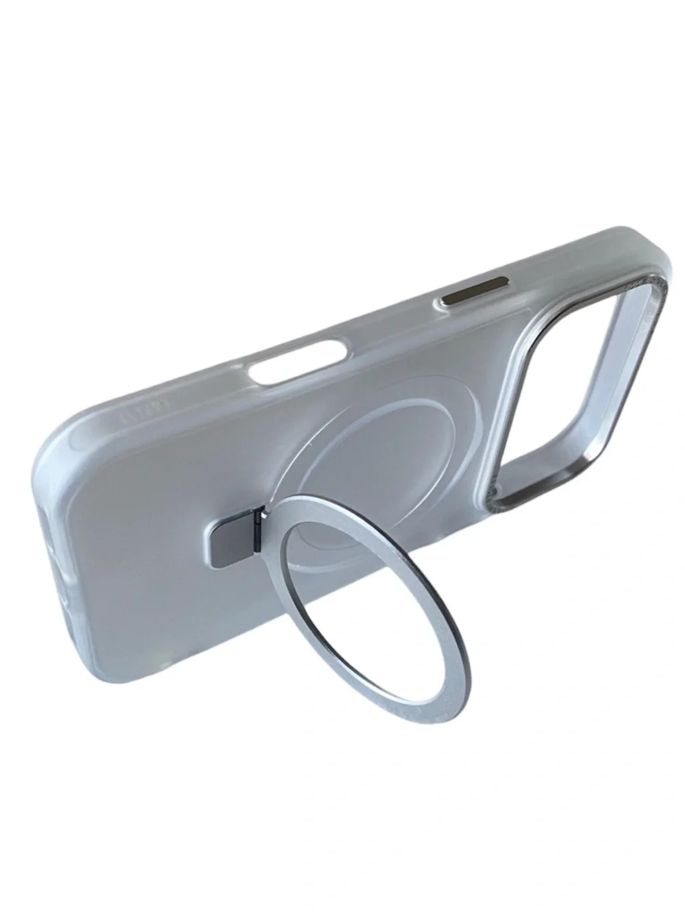 iPhone 17 Pro Max “Ice” Mag Mag Phone Case with Ring Holder NEW Chic